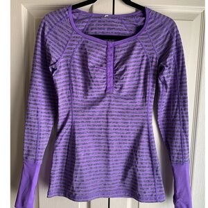 Lululemon Sport Henley Long Sleeves Top